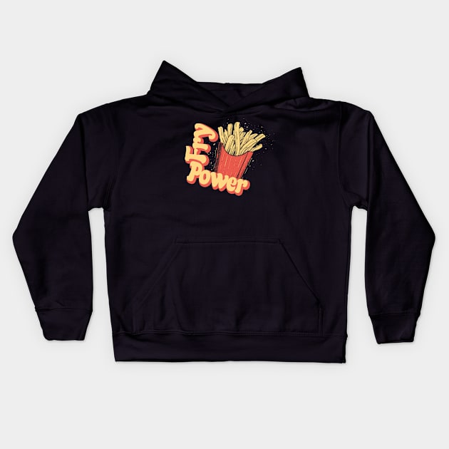 Crispy Fry Fanatic Kids Hoodie by Skull Riffs & Zombie Threads